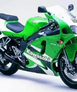 Green Ninja ZX 7R Paint By Numbers