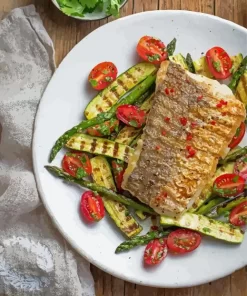 Grilled Hake Fish Paint By Numbers