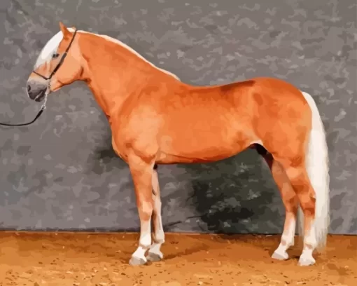 Haflinger Horse Paint By Numbers