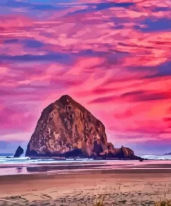 Haystack Rock Paint By Numbers