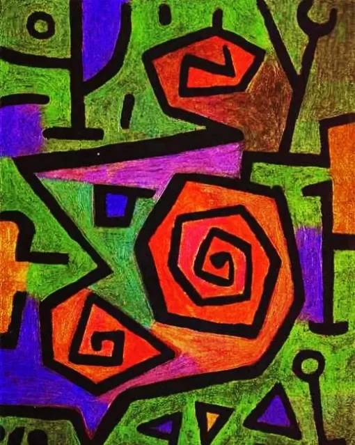 Heroic Roses Paul Klee Paint By Numbers