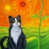 Cat Sunflower Paint By Numbers