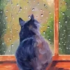 Cat Window Art Paint By Numbers