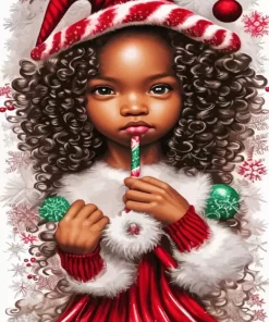 Christmas Girl Paint By Numbers