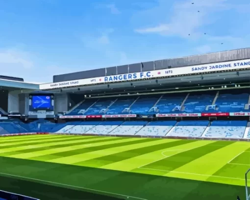 Fc Rangers Ibrox Stadium Paint By Numbers