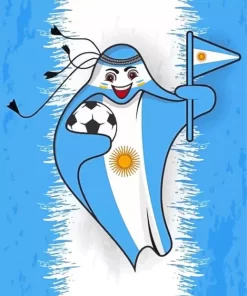 Fifa Mascot Argentina Paint By Numbers