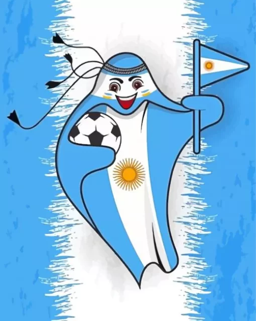 Fifa Mascot Argentina Paint By Numbers