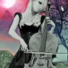 Gothic Woman Cello Paint By Numbers