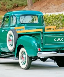 Green 54 GMC Truck Paint By Numbers