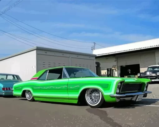 Green Low Rider Car Paint By Numbers