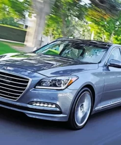 Grey Hyundai Genesis Car Paint By Numbers