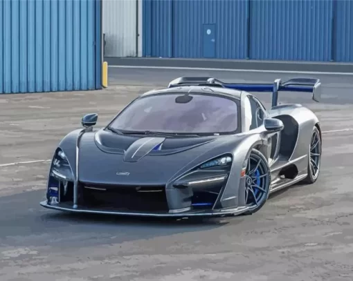 Grey Mclaren Senna Paint By Numbers