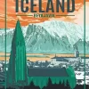 Iceland Reykjavik Poster Paint By Numbers