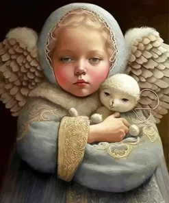 Little Angel Girl Paint By Numbers