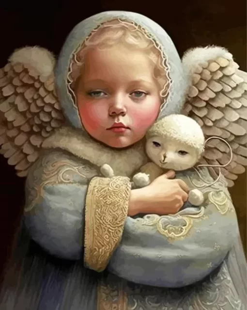 Little Angel Girl Paint By Numbers