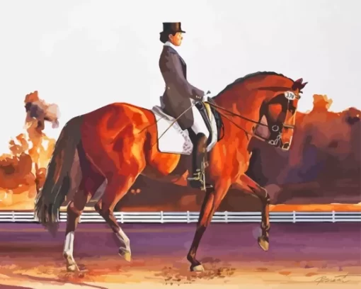 Dressage Horse Show Paint By Numbers