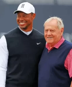 Jack Nicklaus And Tiger Woods Paint By Numbers