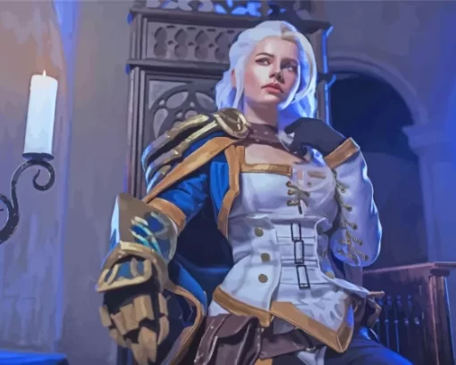 Jaina Proudmoore Warcraft Paint By Numbers