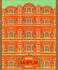 Jaipur Poster Art Paint By Numbers