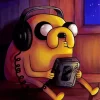 Jake The Dog With Headphones Paint By Numbers