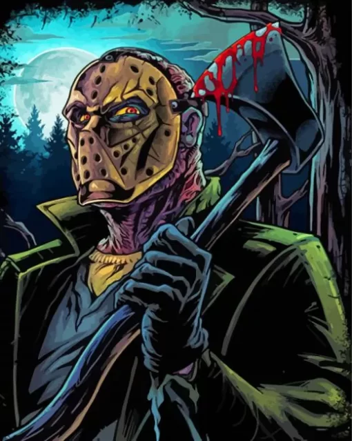 Jason Voorhees Paint By Numbers