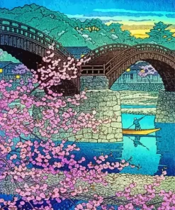 Kintai Bridge Japan Paint By Numbers