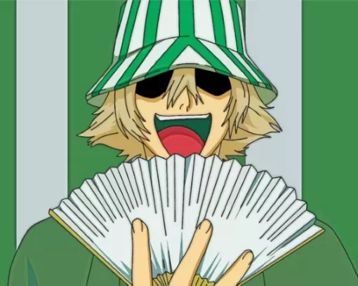 Kisuke Urahara Smiling Paint By Numbers