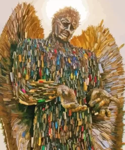 Knife Angel Sculpture Art Paint By Numbers