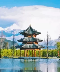 Lijiang China Landscape Paint By Numbers