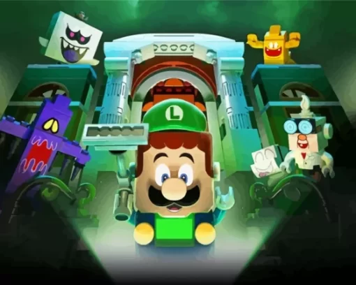 Luigis Mansion Paint By Numbers