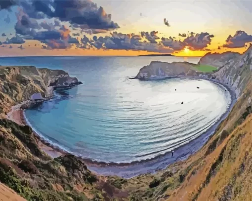 Lulworth Cove Paint By Numbers