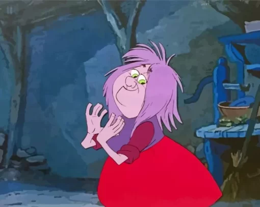 Madam Mim Disney Old Witch Paint By Numbers