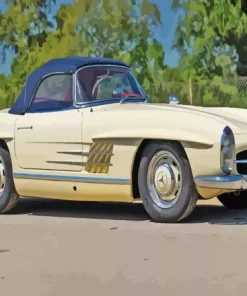 Mercedes Sl 300 Beige Car Paint By Numbers