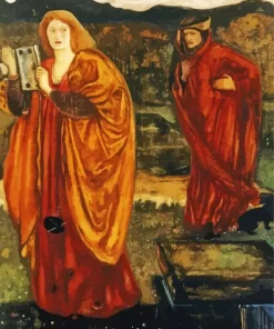 Merlin And Nimue Burne Jones Paint By Numbers