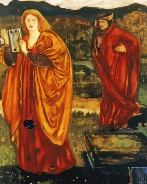 Merlin And Nimue Burne Jones Paint By Numbers