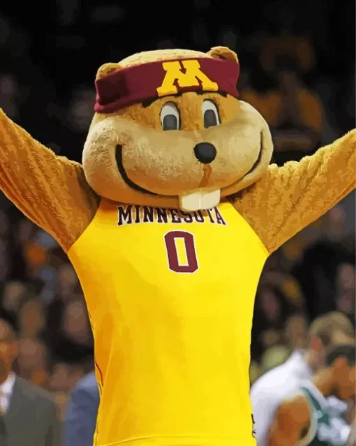 Minnesota Golden Gophers Mascot Paint By Numbers