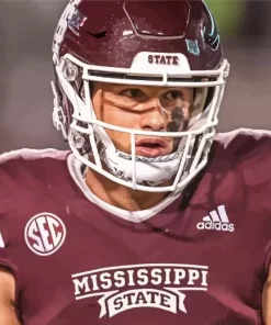 Mississippi State Bulldogs Football Player Paint By Numbers