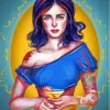 Modern Snow White Paint By Numbers