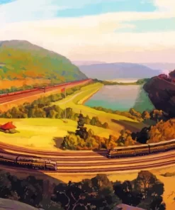 Horseshoe Curve Art Paint By Numbers