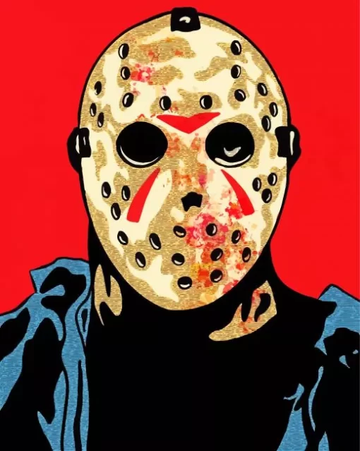 Jason Voorhees Illustration Paint By Numbers