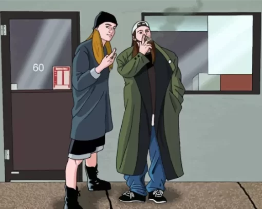 Jay And Silent Bob Animation Paint By Numbers