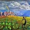 Kokopelli And The Superstition Mountains Paint By Numbers