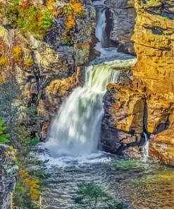 Linville Falls Blue Ridge Paint By Numbers