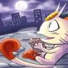 Meowth Watching The Moon Paint By Numbers