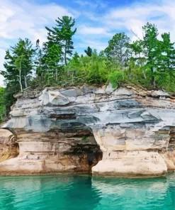 Pictured Rocks National Lakeshore Paint By Numbers