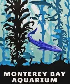 Monterey Bay Aquarium Poster Paint By Numbers