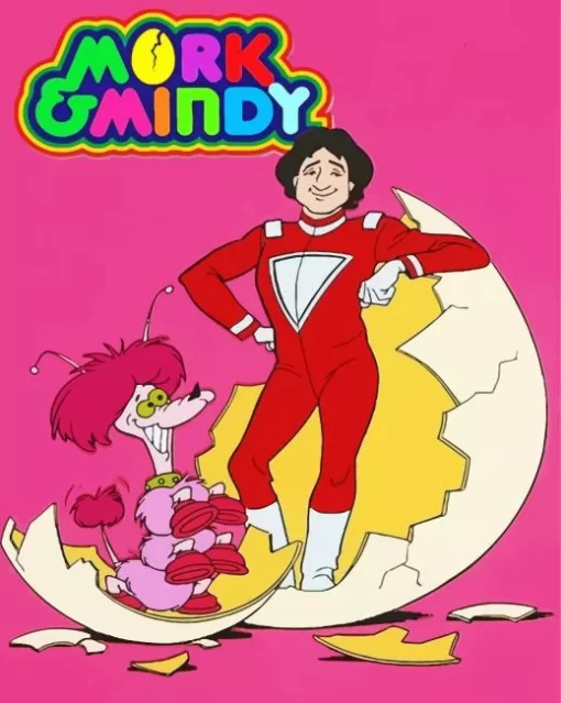 Mork And Mindy Poster Art Paint By Numbers