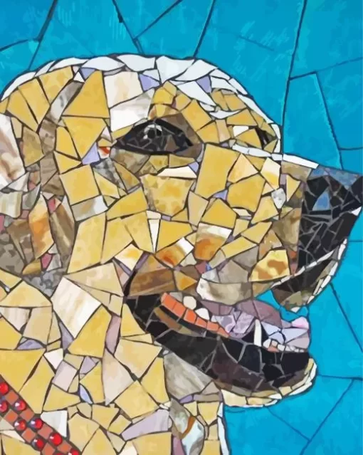 Mosaic Dog Paint By Numbers