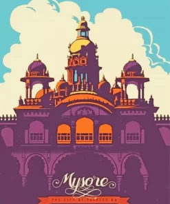 Mysore Poster Paint By Numbers