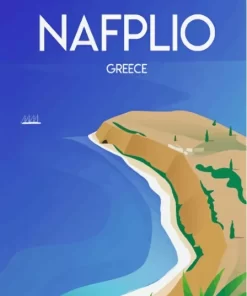 Nafplio Greece Poster Paint By Numbers